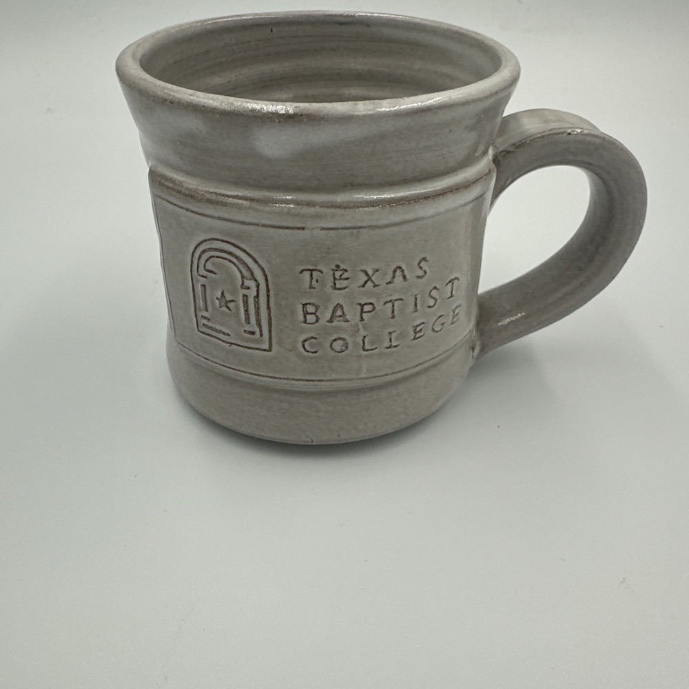 Texas Baptist College Coffee Mug Black Oak Art Pottery Studio Handcrafted 10 oz